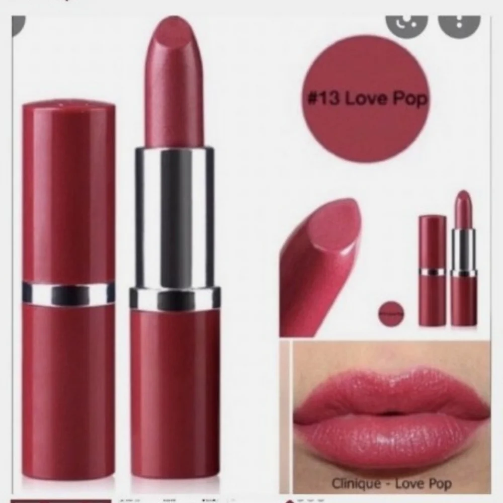 Clinique Happy With Love Pop Lipstick & Pouch - 3 piece Set BNWT SO 1 LEFT!